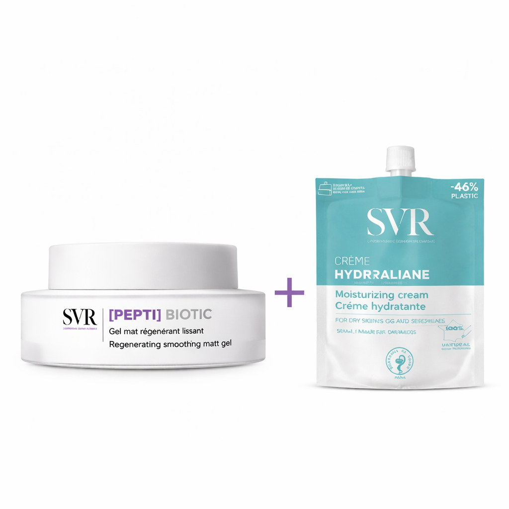 SVR Pepti Biotic Regenerating Smoothing Matt Gel Gift Set + Hydraliane Cream