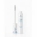 Mascara primer bottle with applicator on a white background