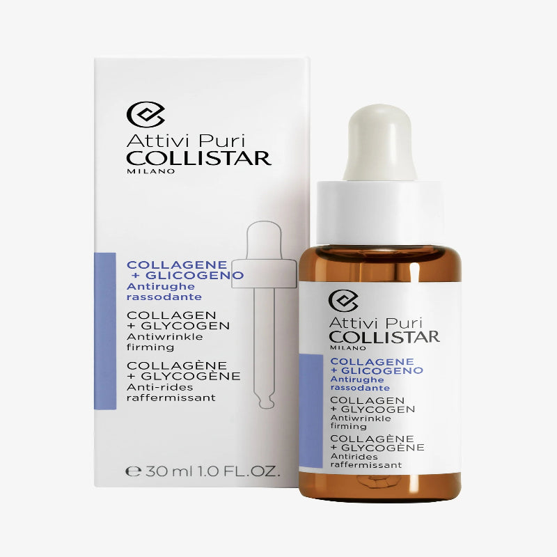 Collistar skincare product with dropper and packaging on a white background