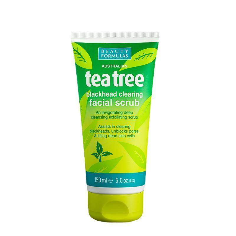 Beauty Formulas Tea Tree Facial Scrub 150ml - dsonline.me