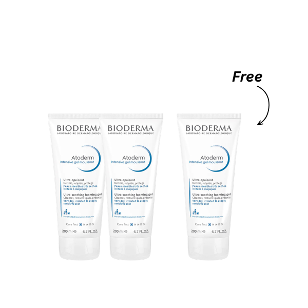 Bioderma Atoderm Intensive Gel moussant 200 ml Buy 2 Get 1 Free