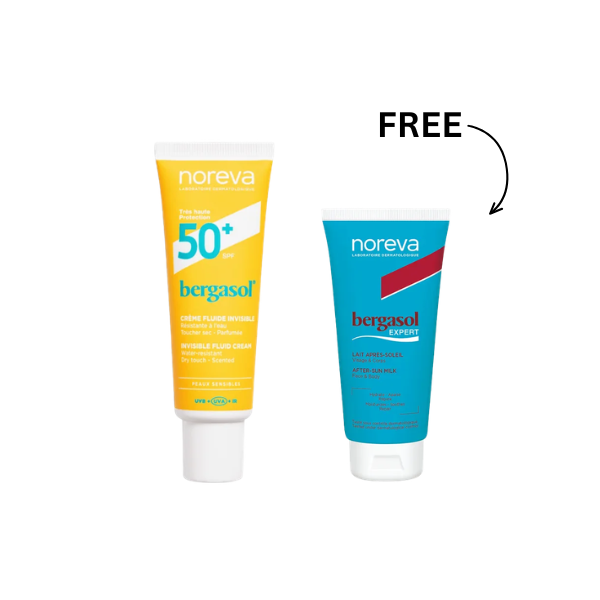 Noreva Bergasol Invisible Fluid Cream + Bergasol After Sun Milk
