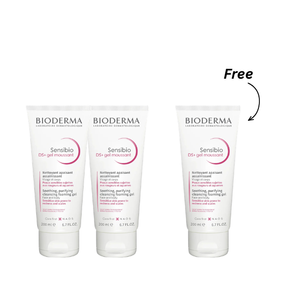 Bioderma Sensibio DS+ Gel Moussant 200ml Buy 2 Get 1 Free