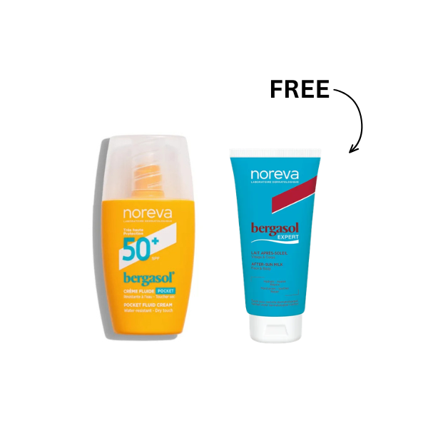Noreva Bergasol Pocket Fluid Cream + Bergasol After Sun Milk