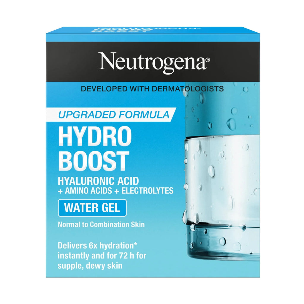 Neutrogena Hydroboost Water Gel Face Moisturizer Normal to Combination Skin. For dehydrated, dull and tired-looking skin. Instantly delivers intense hydration, 50ml