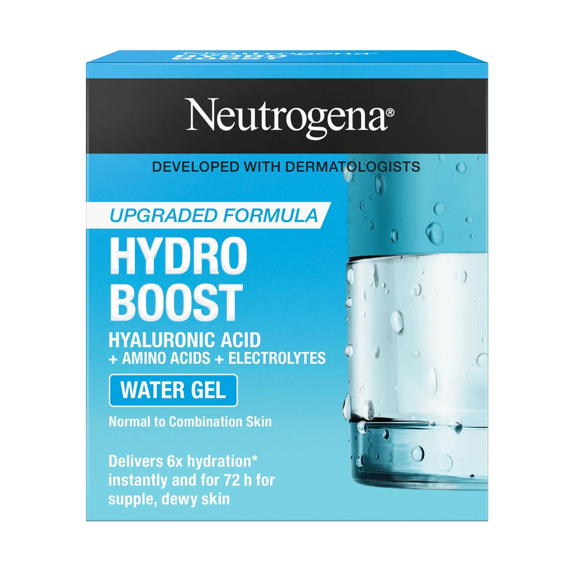 Neutrogena Hydroboost Water Gel Face Moisturizer Normal to Combination Skin. For dehydrated, dull and tired-looking skin. Instantly delivers intense hydration, 50ml