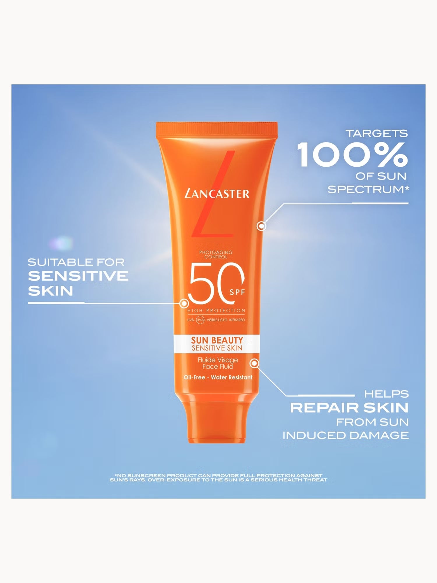 Lancaster Sun Beauty Sensitive Skin Mineral Face Cream SPF50 50ml