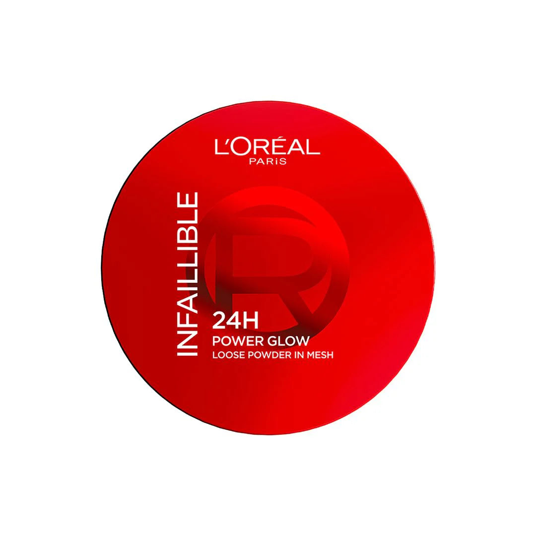 L’Oréal Paris Infaillible 24H Power Glow Loose Powder in Mesh, Pore Blurring, Radiant Glow, and Hydrating Formula 9.5g