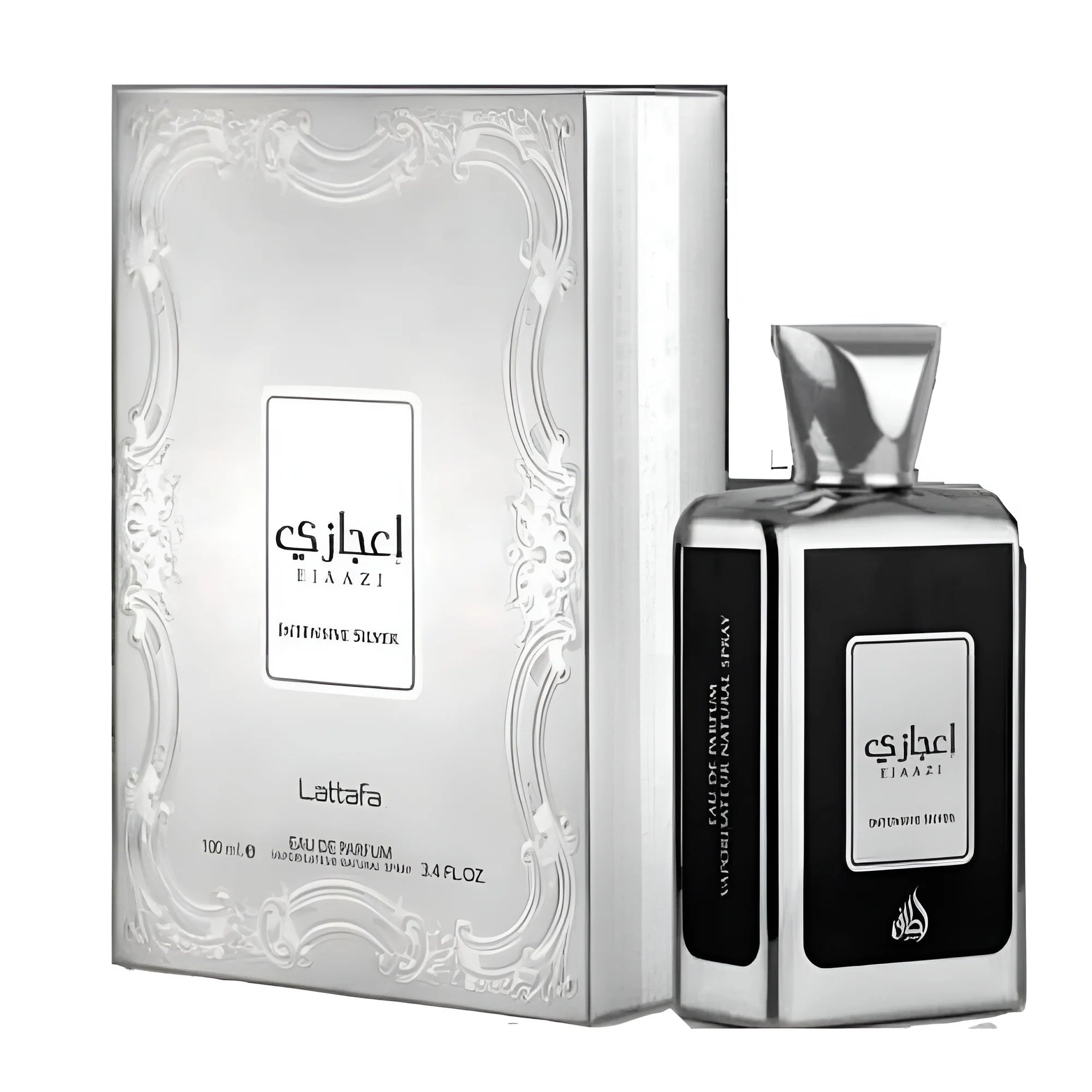 Lattafa Ejaazi Intensive Silver Unisex – Yves Saint Laurent La Nuit de l’Homme Bleu Électrique Clone