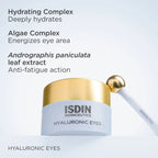 ISDIN Isdinceutics Hyaluronic Eyes – Hydrating and cooling eye contour gel with natural ingredients for reducing puffiness and fatigue