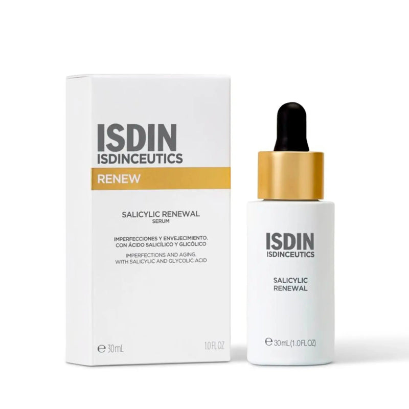 ISDIN Isdinceutics Salicylic Renewal Serum – Exfoliating serum with salicylic acid, glycolic acid, and gluconolactone for clearer, smoother skin.