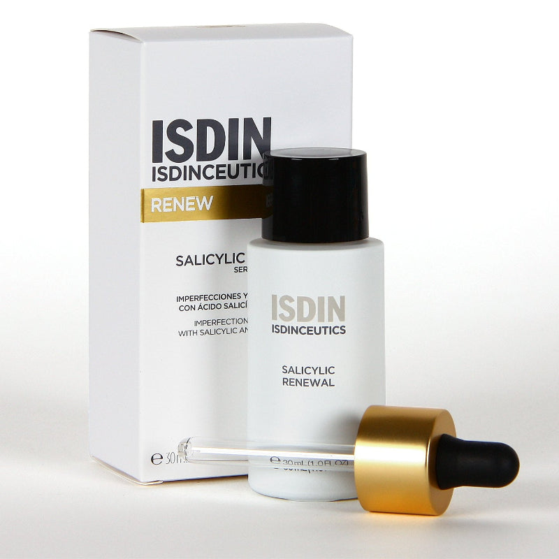 ISDIN Isdinceutics Salicylic Renewal Serum – Exfoliating serum with salicylic acid, glycolic acid, and gluconolactone for clearer, smoother skin.