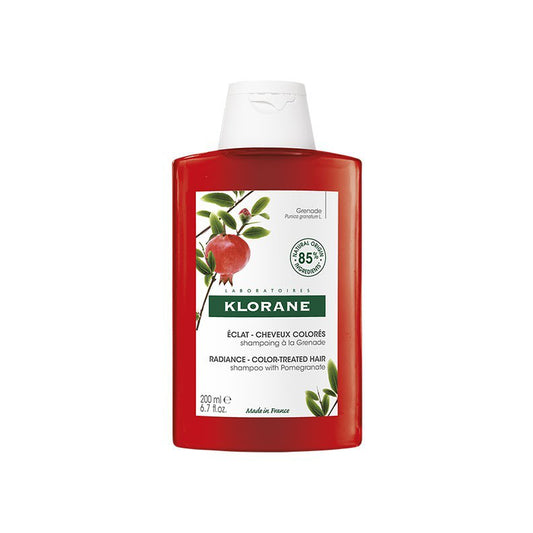 Klorane Pomegranate Shampoo 200ml for color-treated hair protection and shine