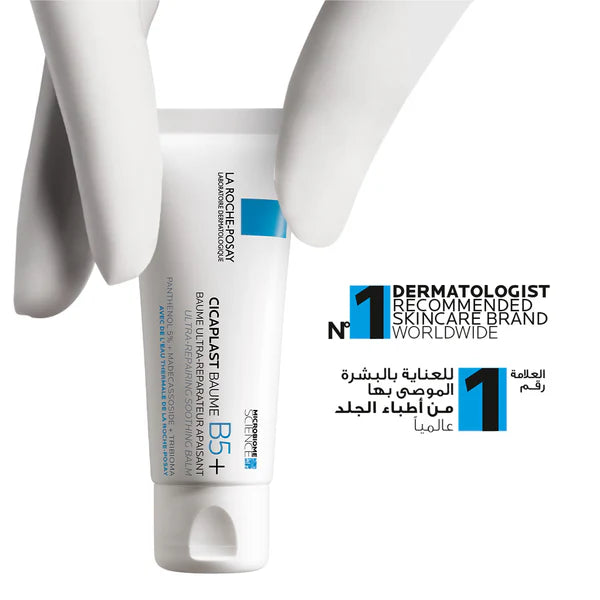 La Roche-Posay Cicaplast Baume B5+ 40ml – Baume multi-réparateur apaisant, enrichi en vitamine B5 et beurre de karité, pour protéger et régénérer les peaux irritées et fragilisées