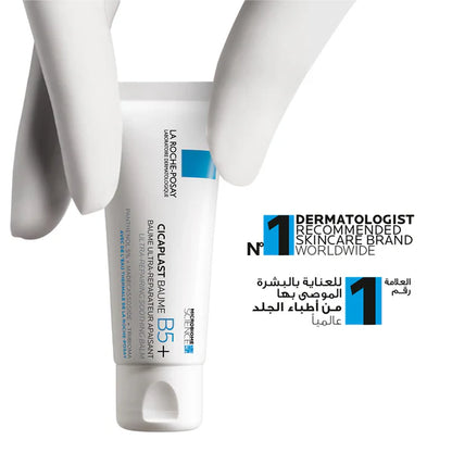 La Roche-Posay Cicaplast Baume B5+ 40ml – Baume multi-réparateur apaisant, enrichi en vitamine B5 et beurre de karité, pour protéger et régénérer les peaux irritées et fragilisées