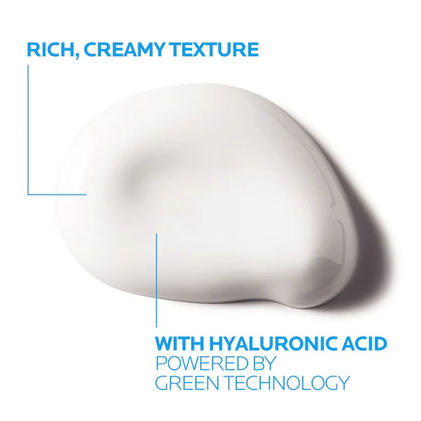 La Roche-Posay Hydraphase HA Rich – Soin hydratant riche à l’acide hyaluronique, apaise et repulpe les peaux sèches et sensibles