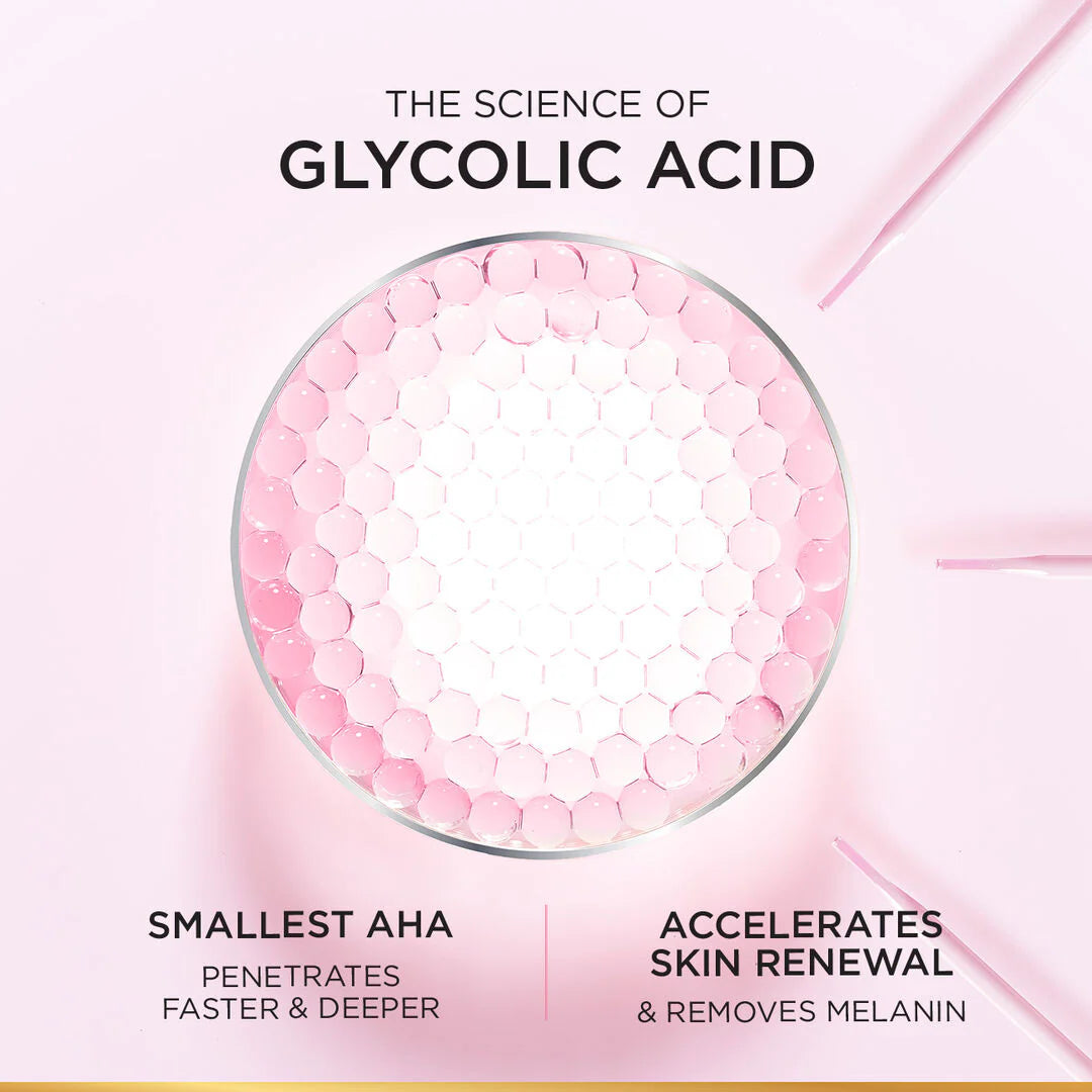 L’Oréal Paris Glycolic-Bright Foam Cleanser, to Exfoliate and Remove Dullness for Even Glowing Skin, 100ml