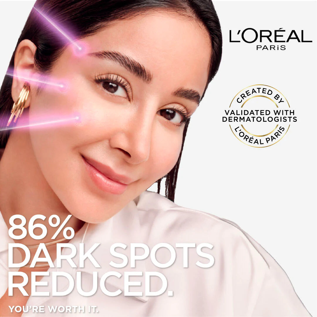 L'Oreal Paris Glycolic Bright Face Serum, With 8% [Melasyl ™ + Glycolic Acid + Niacinamide], for Dark Spots and Brightening 30ml