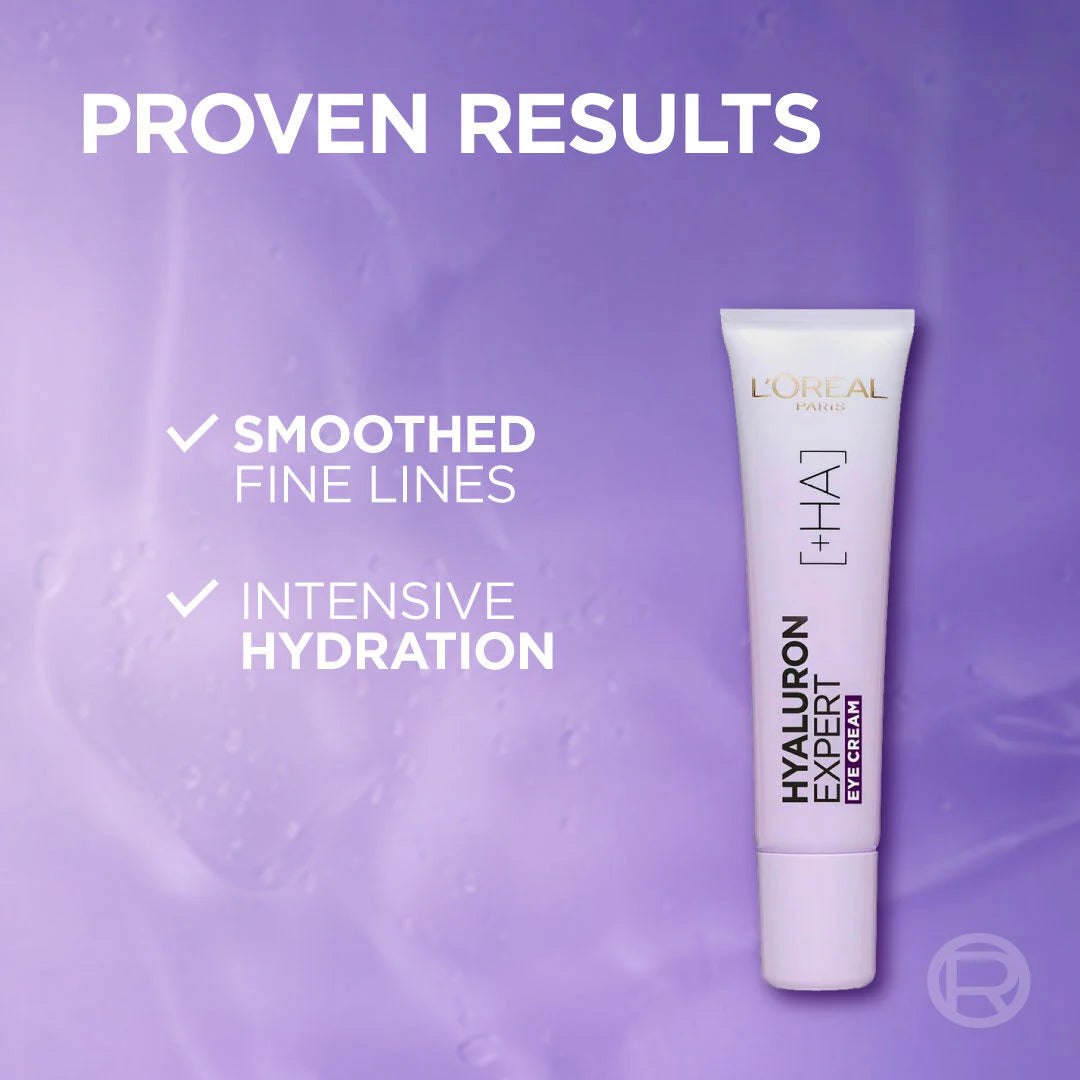 L'Oreal Paris Hyaluron Expert Moisturiser and Anti-Aging Eye Cream with Hyaluronic Acid
