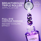 L'Oreal Paris Hyaluron Expert Eye Serum, Targeted Eye Contour Treatment, with Hyaluronic Acid and Caffeine, 20ml