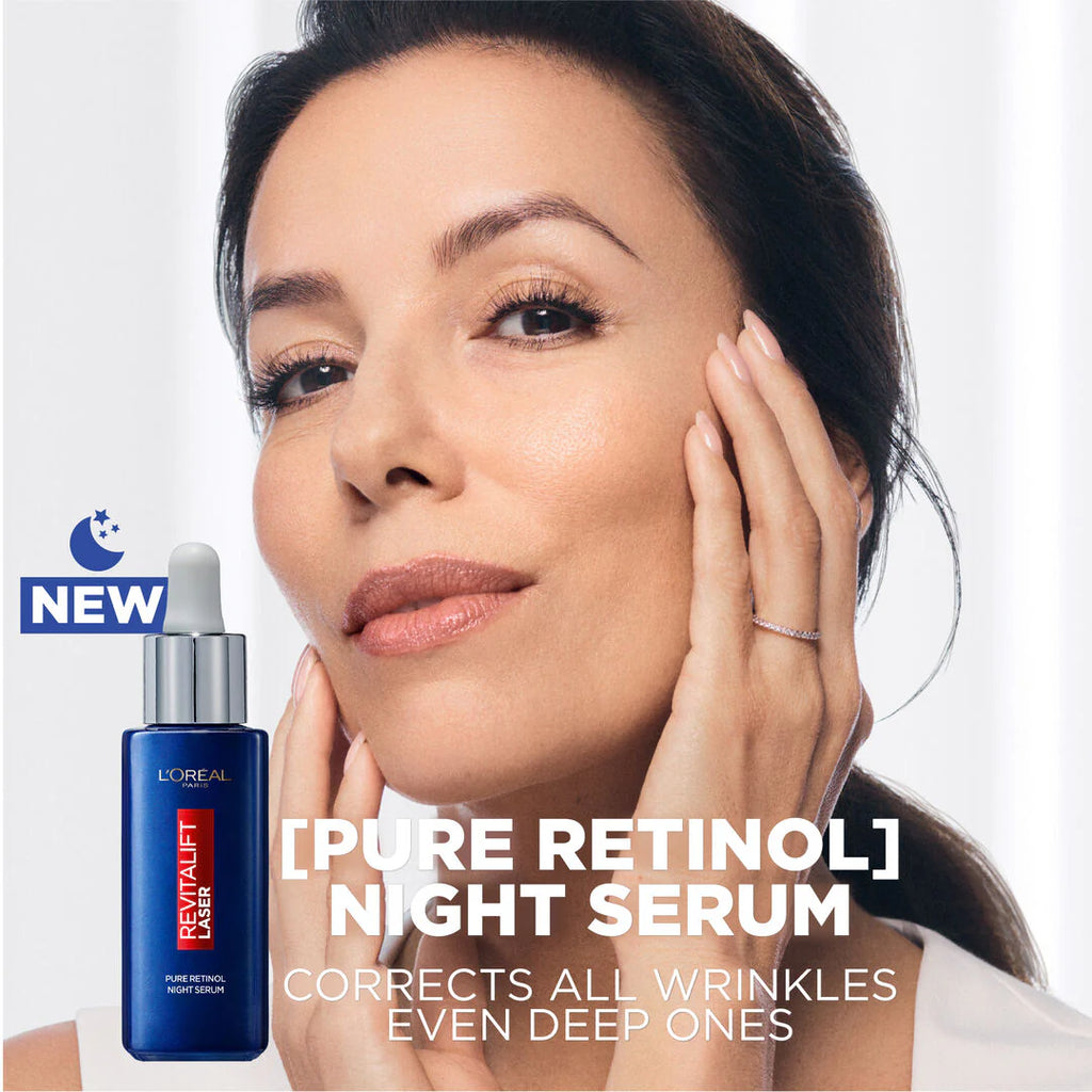 L’Oréal Paris Revitalift Laser Retinol Deep Wrinkle Night Serum, With Vitamin A, Targets all Wrinkles, 30ml