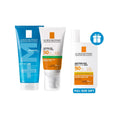 La roche-posay anthelios gel-cream oil control 50ml + La roche-posay effaclar gel 200ml and get anthelios uvmune fluide spf50+ free