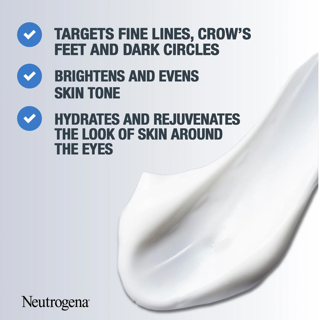 Neutrogena, Retinol Boost Eye Cream, developed with dermatologists to fight visible signs of ageing by improving skin tone and texture and reducing the appearance of fine lines, 15ml