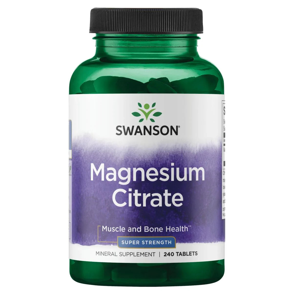 Swanson Magnesium Citrate 225 Mg 240 Capsules