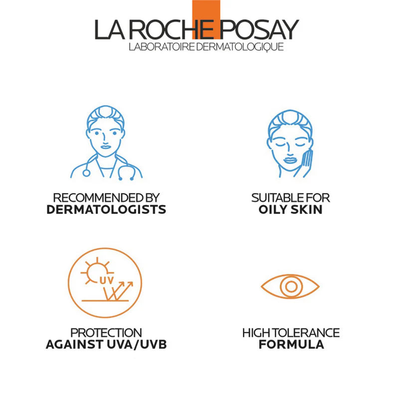 La Roche-Posay Anthelios UVMune 400 Oil Control Invisible Fluid Sunscreen SPF 50+ for Oily Skin 50ml
