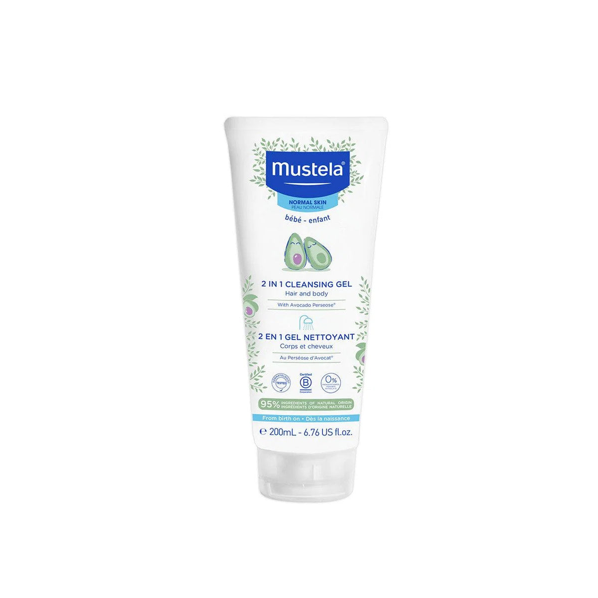 Mustela Normal Skin 2-in-1 Cleansing Gel 200ml