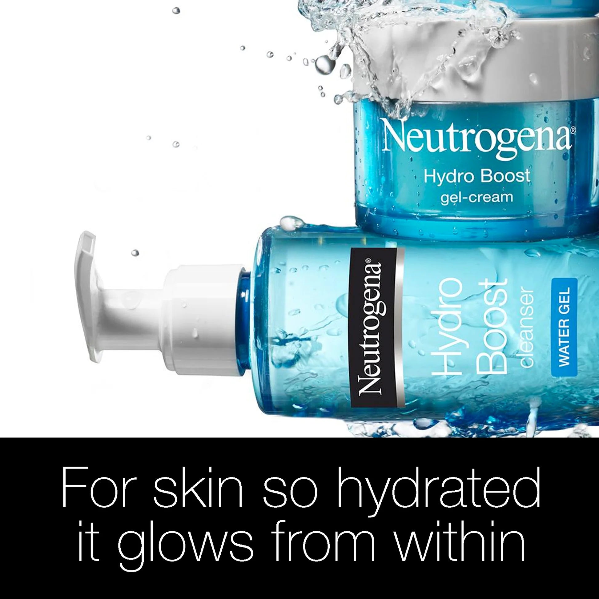 Neutrogena Hydro Boost Water Gel Clean Normal To Dry Skin, activates with water to remove impurities while providing the skin with a boost of hydration, 200ml