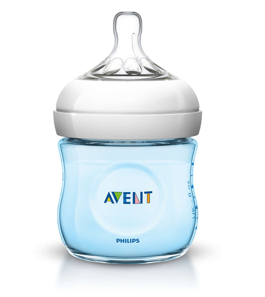 Avent Natural Feeding Bottle 125ml - Single Pack Blue - dsonline.me