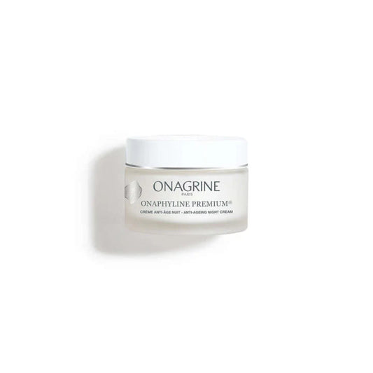 Onagrine cream jar on a white background