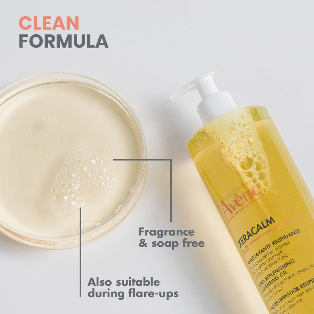 Avene XERACALM AD - Lipid-Replenishing Cleansing Oil 1L