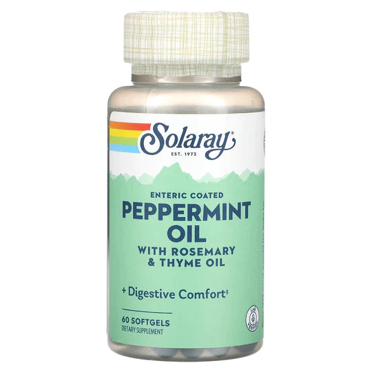 Solaray Peppermint Oil 60 Softgels - dsonline.me
