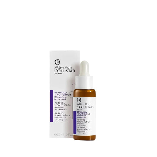 Collistar skincare product with dropper and packaging on a white background