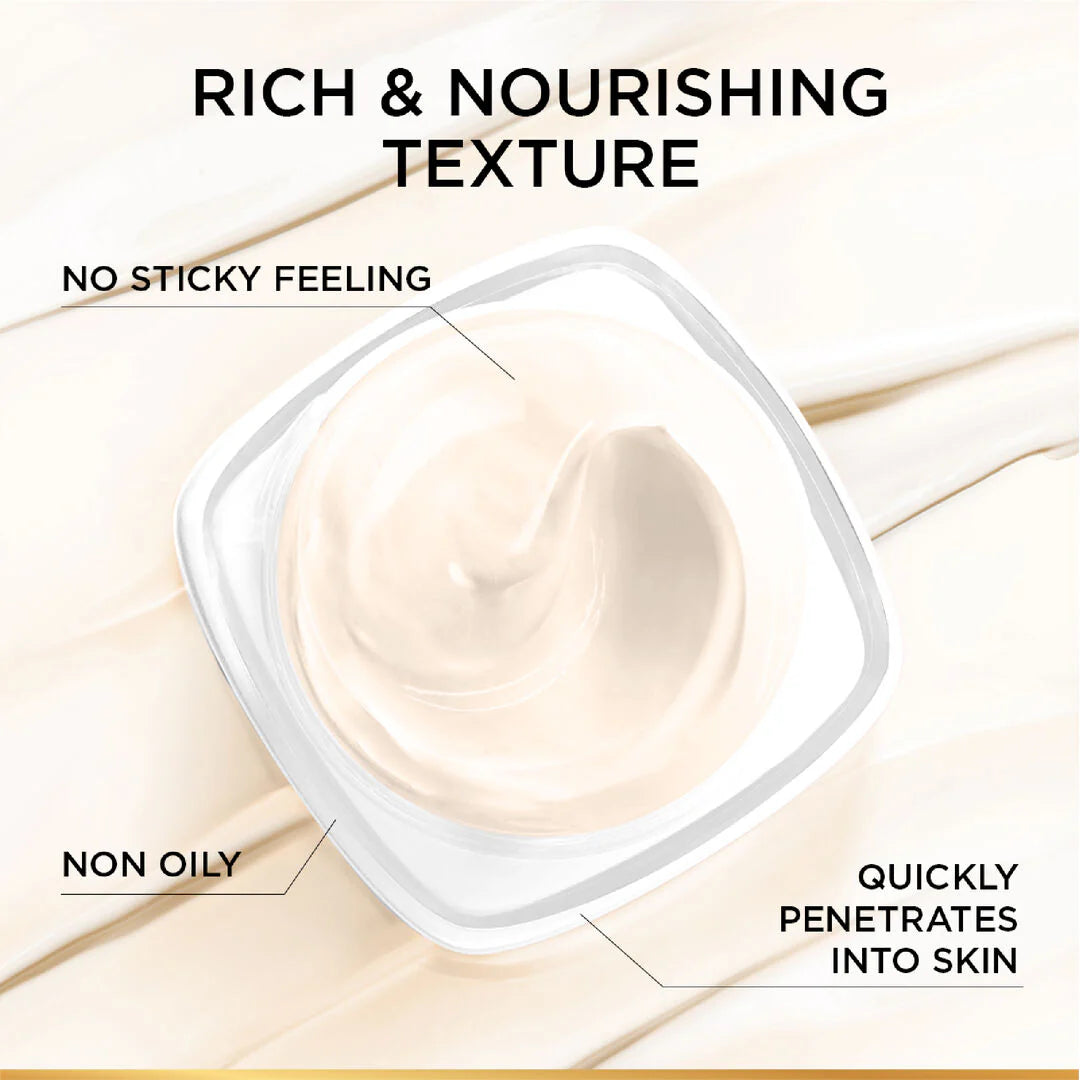 L'Oreal Paris Revitalift Hydrating and Moisturizing Night Cream, for Wrinkles Reduction, Formulated with Pro-Retinol, 50ml