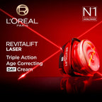 L'Oreal Paris Revitalift Laser X3 Triple Action Anti-Aging Day Cream, firm skin, and Brighten Complexion, SPF 25, 50ml