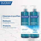 2x Ducray Keracnyl Foaming Gel 400ml