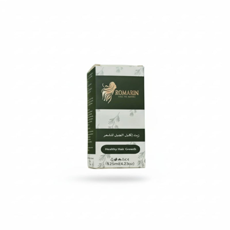 Box of Romarin healthy hair growth product on a white background