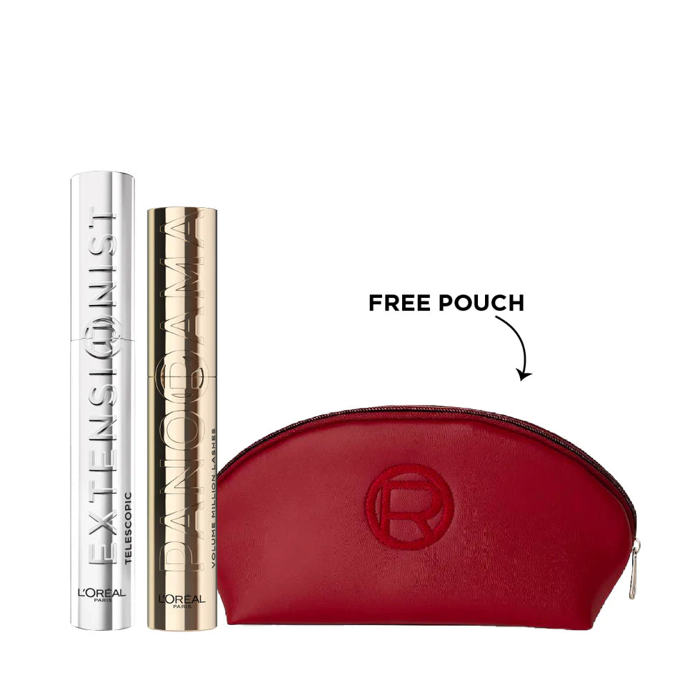 Telescopic Extensionist Mascara + Panorama Mascara + FREE Pouch