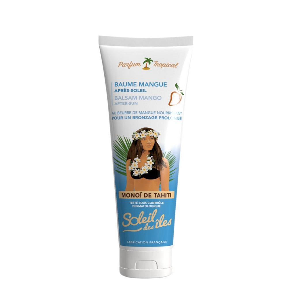 Soleil des Iles After Sun Balm with Tropical Monoi and Mango – 150mL soothing skincare for sun-exposed skin
