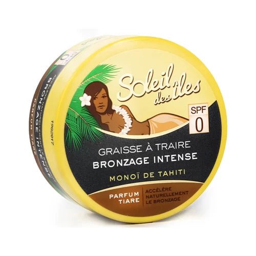Soleil des Iles Tanning Cream SPF 0 – 150mL Graisse à Traire with Vanilla Scent, No Artificial Color
