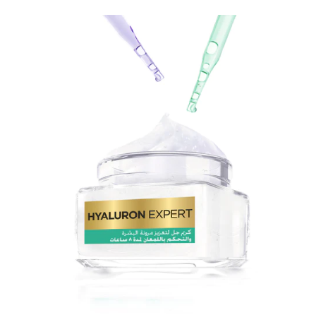 L'Oreal Hyaluron Expert 8H Shine Control Replumping Gel-Cream - dsonline.me