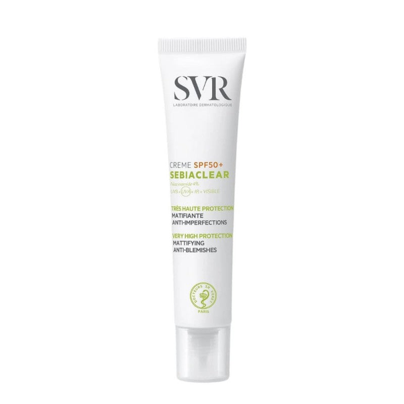 SVR Sebiaclear Cream SPF50+ front packaging view