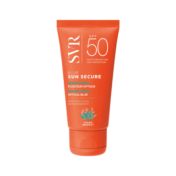 SVR Sun Secure Blur SPF50+ sunscreen 50ml tube for smooth matte finish