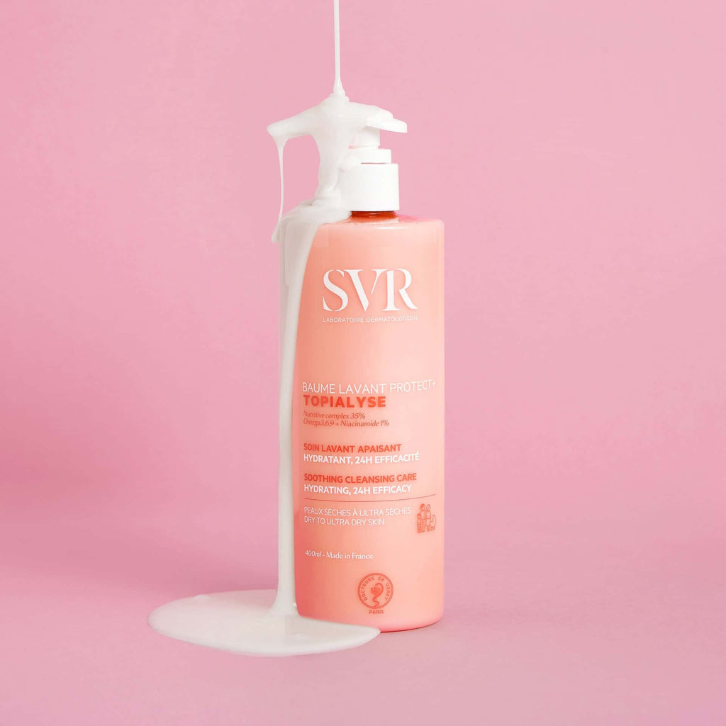 SVR Topialyse Baume Lavante 400ml – Baume lavant relipidant anti-irritations pour peaux sensibles, sèches à atopiques