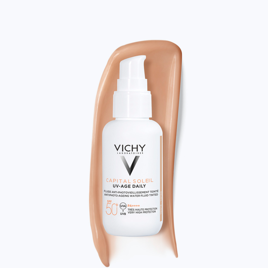 VICHY Capital Soleil UV-Age Daily 40 ml Tinted – fluide solaire teinté jour après jour pour protection anti-âge et un teint unifié

