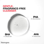 Neutrogena, Spot Controlling+ Facial Wash - Gel Netttoyant, combination of Salicylic acid - a purifying agent and glycolic acid, Clearer Skin In 1 Week, 200ml