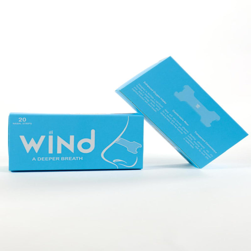 Wind Nasal Strips: - Drug-free breathing aids - Gently open the nose to improve airflow - Ideal for snoring, congestion, or better sleep - Available in a 20-strip pack
